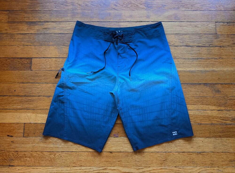 BILLABONG Recycler Fluid Pro Blue Boardshorts Mens sz 30